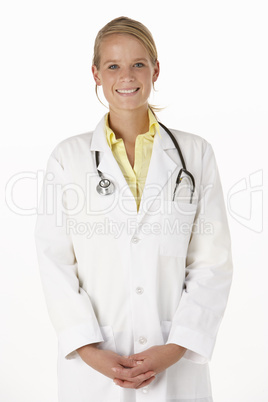 Female medical professional in studio Female medical professional in studio