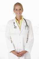 Female medical professional in studio