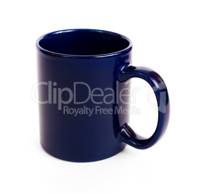 Dark blue coffee mug