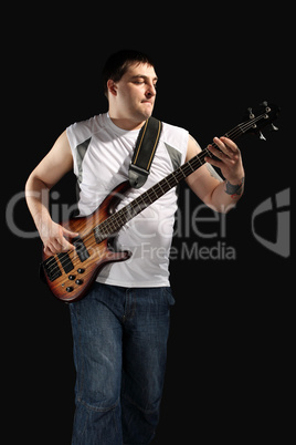 young musician, a guitarist