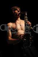 Man with a sax