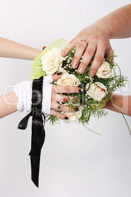 White wedding bouquet