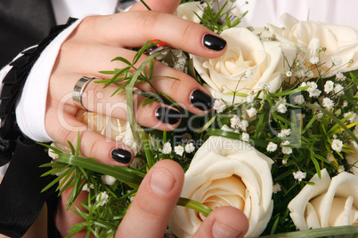 White wedding bouquet