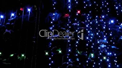 Christmas tree light night