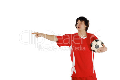 Boy with soccer ball, Footballer