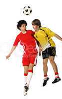 Boys with soccer ball, Footballers