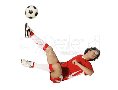 Boy with soccer ball, Footballer