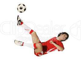 Boy with soccer ball, Footballer