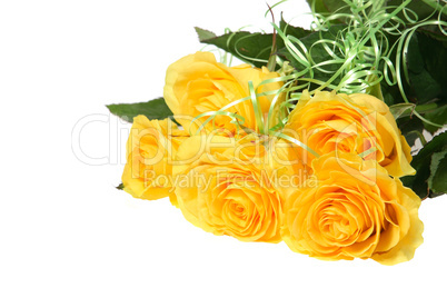 Bouquet of yellow roses