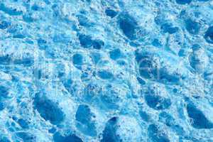 blue texture of foam rubber macro