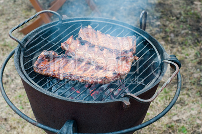 Grilled ribs