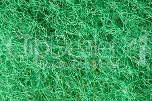green texture of foam rubber macro
