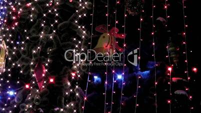 Christmas tree light night