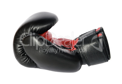 black boxing-gloves. (isolated)