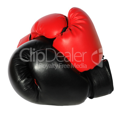 Red and black boxing-gloves