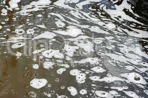 Texture of water with the foam