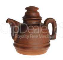 Old ceramic, clay teapot