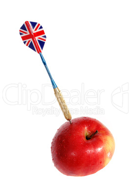 Dart and apple