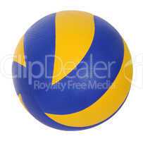 dark blue, yellow Volley-ball ball