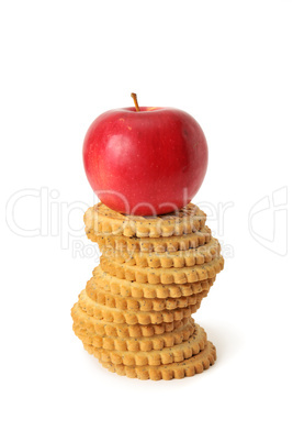 apples and biscuit