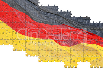 Deutschland Fahne - Puzzle Style