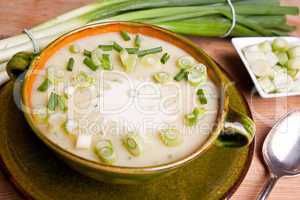 Lauchcremesuppe