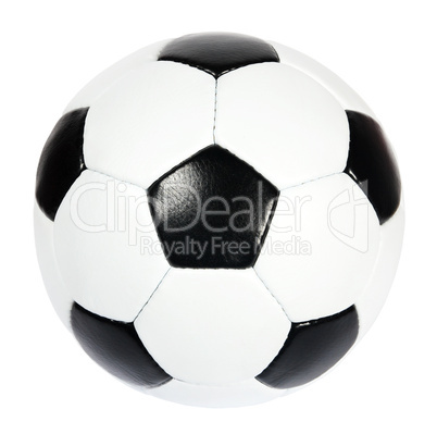 black and white soccer ball