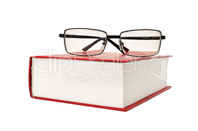 book and glasses