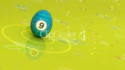 Colorful Easter Eggs with Countdown