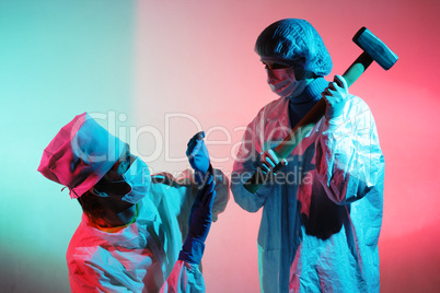 Doctors with a sledgehammer