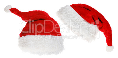 red Santa Claus hat