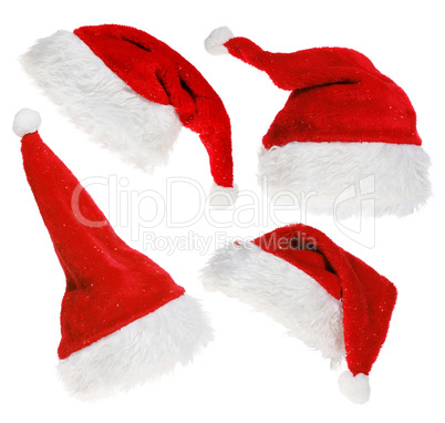 red Santa Claus hat