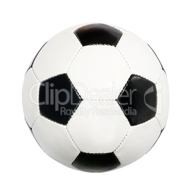 black and white soccer ball