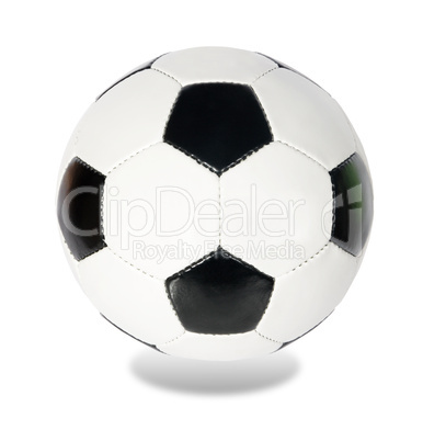 black and white soccer ball