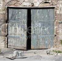 Old wooden door