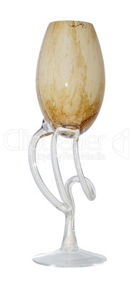 brown decorative glass vase