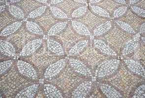texture of the old floor mosaic