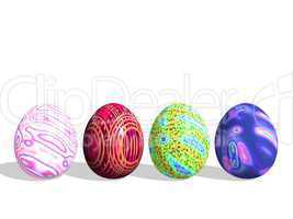 Easter colored eggs