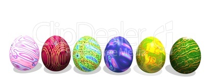 Easter colored eggs