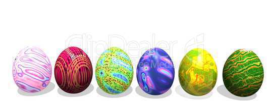 Easter colored eggs