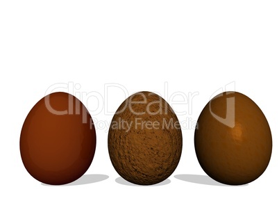 Chocolate easter eggs