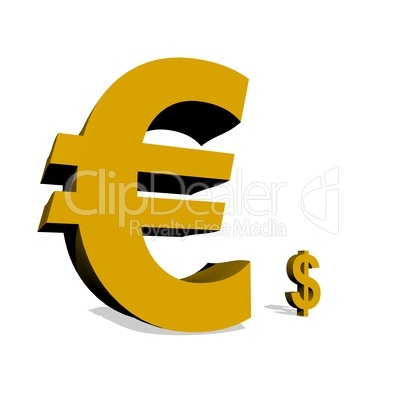 Big euro and small dollar