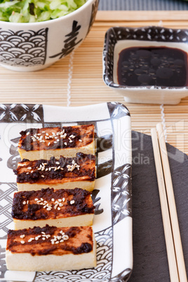 Tofu mit Miso Marinade - Tofu with Miso Marinade