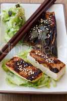 Tofu mit Miso Marinade - Tofu with Miso Marinade