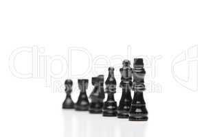 Black pieces of chess