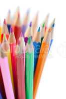 Mixing of horizontal color pencils