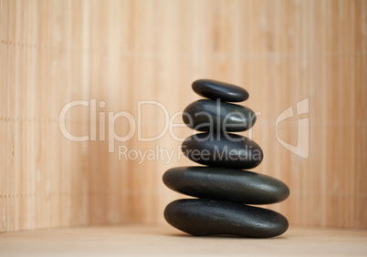 Several piled up pebbles