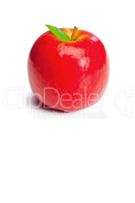 Red apple ans its leaf