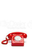 Antique red phone