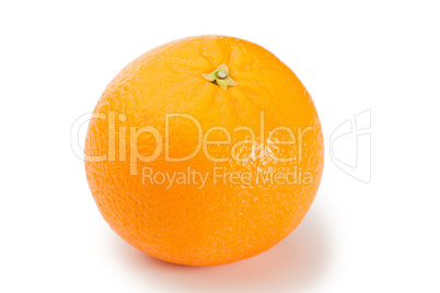 Top view of an orange